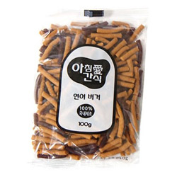 아침애(愛) - 간식 연어 버거 100g (100% 국내제조)