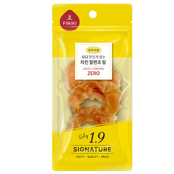 피니키 - 시그니처 1.9 S12 맛있게 씹는 치킨 칠면조 링 30g x 10개 묶음셋트