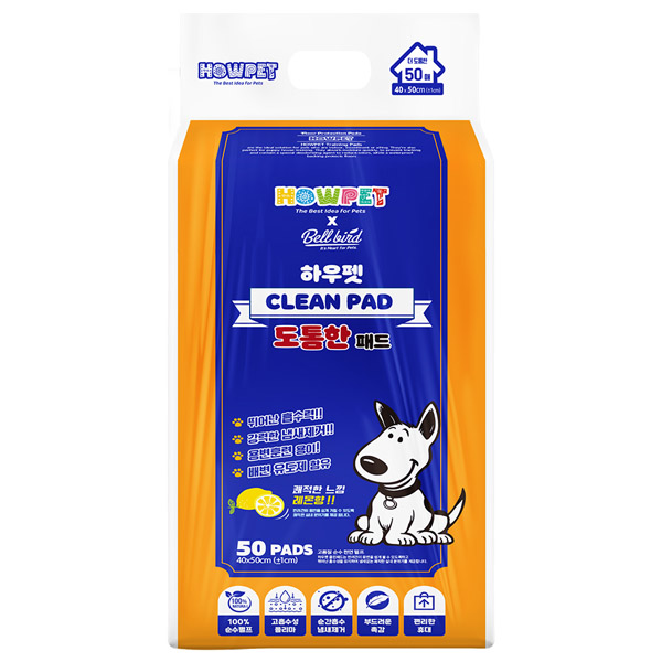 하우펫 - 도톰한 패드(레몬향) 50매 x 4개 묶음셋트