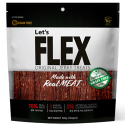 플렉스 - 그레인프리 져키 (오리고기 순살육포 슬라이스) 500g