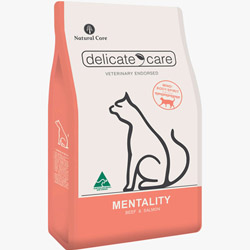 네츄럴코어 - 고양이 델리케이트 케어 멘탈리티 비프 앤 살몬 3kg + 뿌링 1개 + 사료샘플 4개 덤