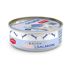 네츄럴코어 - 고양이 레드밋 참치캔 연어 80g