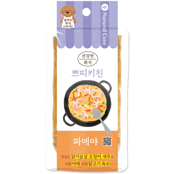 네츄럴코어 - 주식파우치 건강한화식 쁘띠키친 파에야 85g