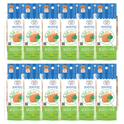 네츄럴코어 - 주식파우치 건강한화식 쁘띠키친 닭고기&야채 85g  - 1박스(12개)