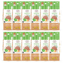 네츄럴코어 - 주식파우치 건강한화식 쁘띠키친 소고기&야채 85g  - 1박스(12개)