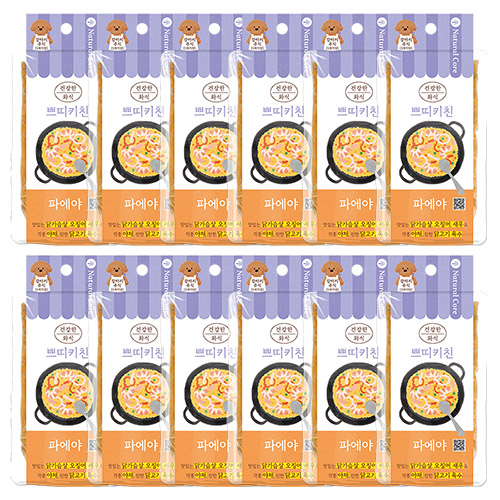 네츄럴코어 - 주식파우치 건강한화식 쁘띠키친 파에야 85g  - 1박스(12개)