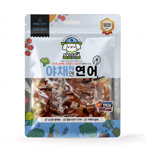 야채앤 - 연어 큐브 160g x 5개 묶음셋트
