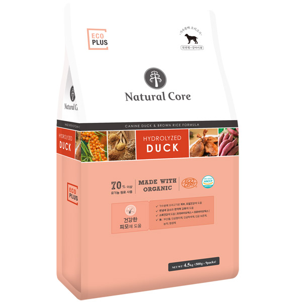 네츄럴코어 - 70% 유기농 에코플러스 가수분해 오리고기 4.5kg