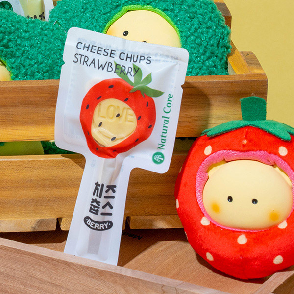 네츄럴코어 - 하이메이 치즈춥스 딸기 콤보토이 1P