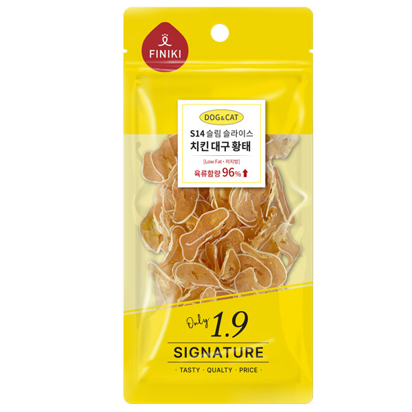 피니키 - 시그니처 1.9 S14 슬림 슬라이스 치킨 대구 황태 30g