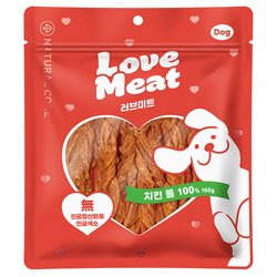 네츄럴코어 - 러브미트 치킨롤 사사미 160g