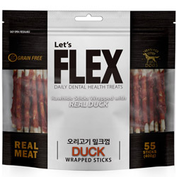 플렉스 - 오리고기 밀크껌 400g (55개입)